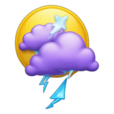 The letter X with rain drop lightning weather sticker