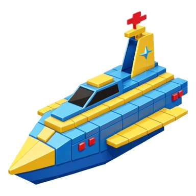 a galaga ship in a 1980s retro video game style sticker