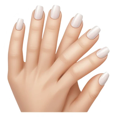 white French tip nails sticker