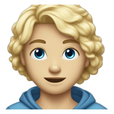 A blonde with blue eyes and small lips says Daniel is hot sticker