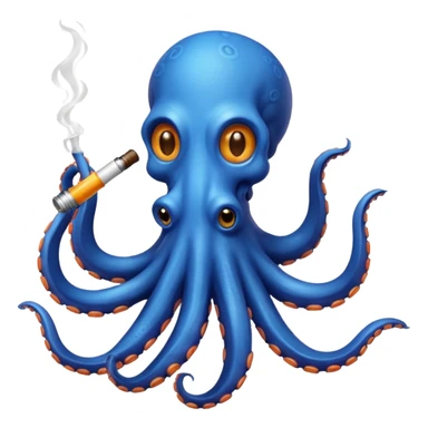 Octopus smoking a bong sticker