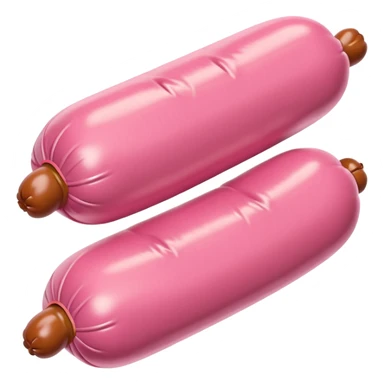  jeff koons style inflatable abstract SPAM MEAT  art sculpture  sticker
