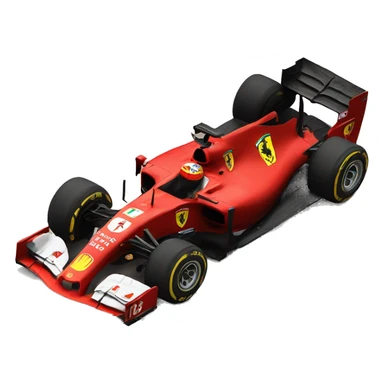 Ferrari f1 car with number 16 on front wing sticker