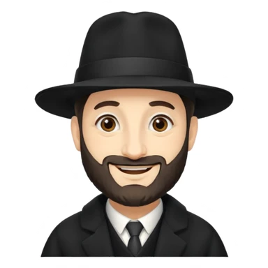 Jewish Rabbi with Payot sticker
