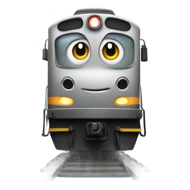 A electric locomotive (With little Kirby eyes on the front of the trains face) sticker