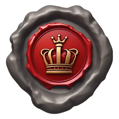 queen wax broken seal red crack broken circle broken sticker