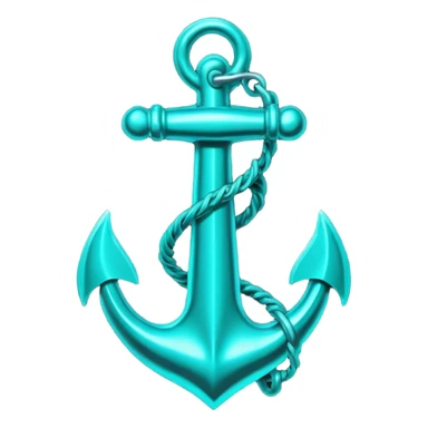 A neon cyberpunk anchor sticker