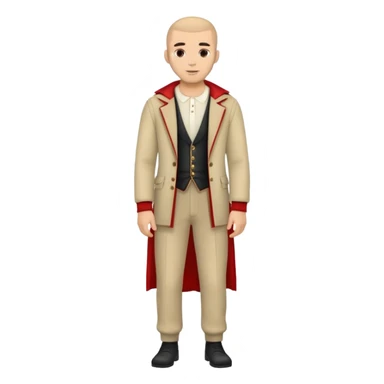 albanian man full-leght with clothes sticker