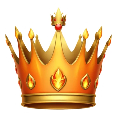 Coroa pegando fogo sticker