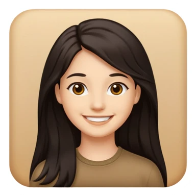 CHEVEUX UN PEU PLUS FONCER AVC DU MAQUILLAGE mais on voit pas le maquillage et elle a des cheveux long sticker