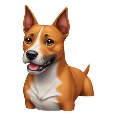 Foxy cross staffy dog sticker