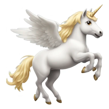 un unicornio volando sticker