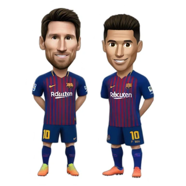 Lionel Messi and Cristiano Ronaldo sticker