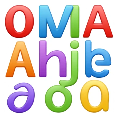alphabet flashcards sticker