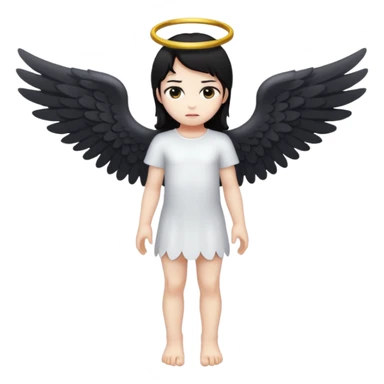 Fallen angel in full growth sticker