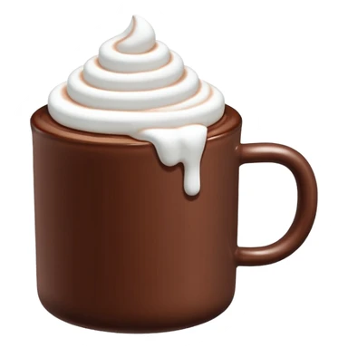 Hot chocolate with marshmallows sticker