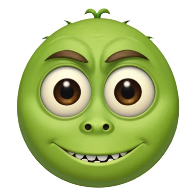 Mike Wazowski (one eye) from the Monsters Inc. movie sticker