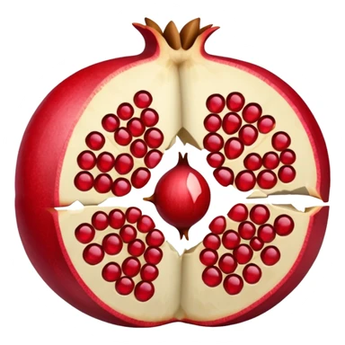 Cracked open Pomegranate emoji sticker