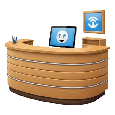 Reception desk
 sticker