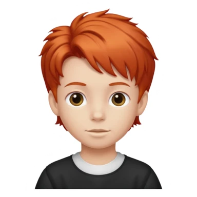 red kid with Bouffant sticker