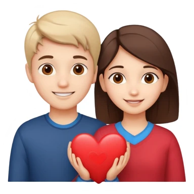 Cute Boy And Cute Girl Standing Love  Add Heart Heart Name Khushbu  sticker
