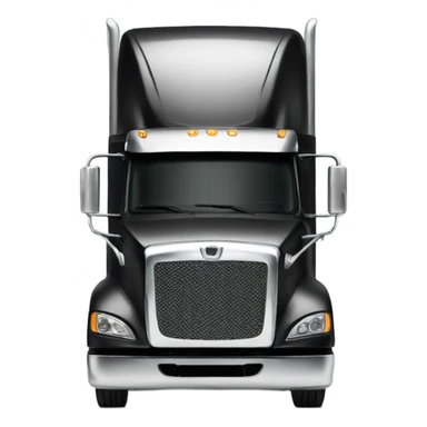Black Semi truck sticker