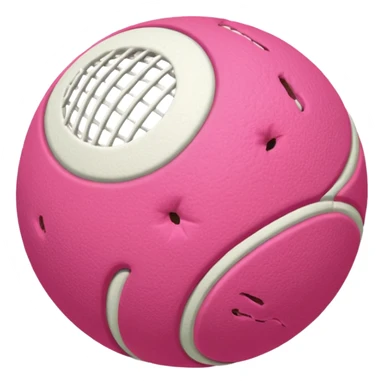 balle de tennis rose sans visage sticker