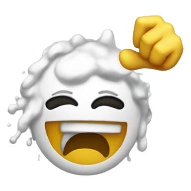 emoji throwing up sticker