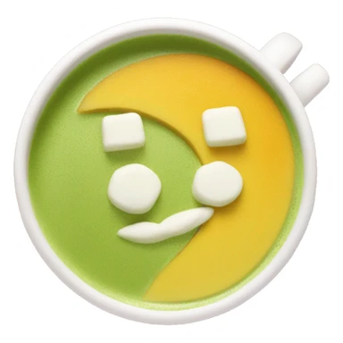 mango matcha latte  sticker