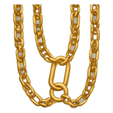 Golden chain sticker