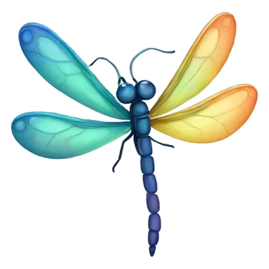 Dragonfly and firefly sticker