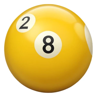 3 numbered billiard ball  sticker