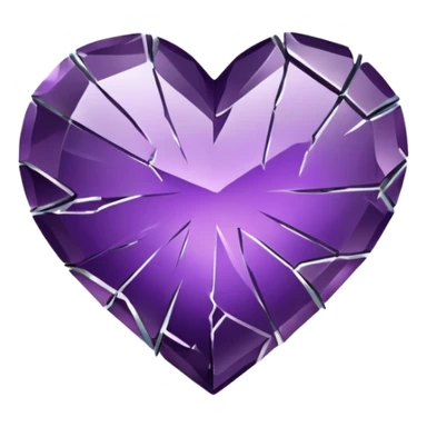 Broken Purple Heart  sticker