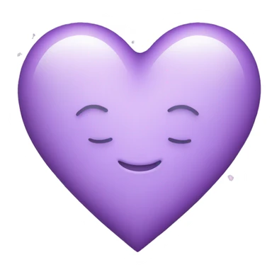 Light Purple Heart with sparkles sticker