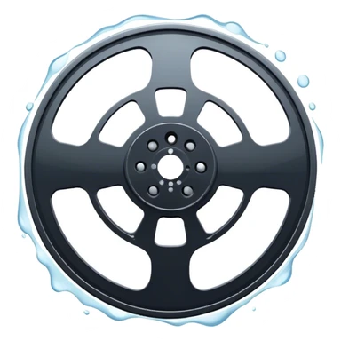 Film reel in cold sticker