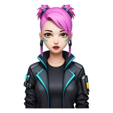 rebekka from cyberpunk edgerunners full height sticker