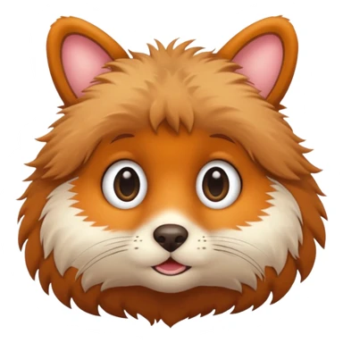 yuvarlak gözlüklü hayvan sticker