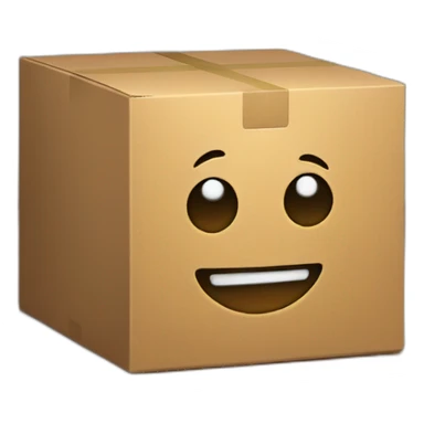 a box on a shelf sticker