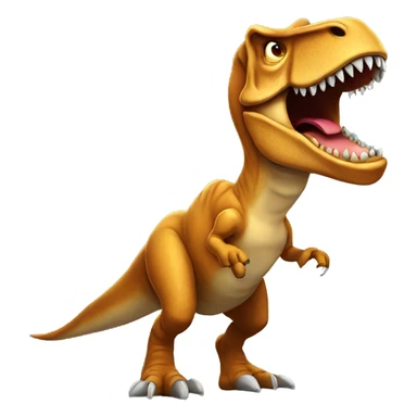 Mad  cartoon T. rex sticker
