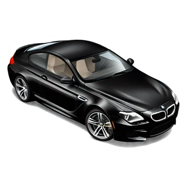  black BMW M6 2024 that crashed sticker
