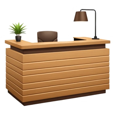 Reception desk
 sticker