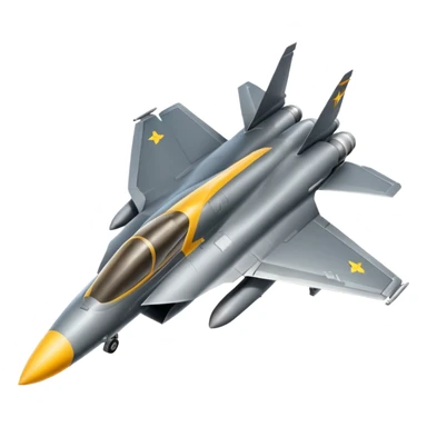 Fighter jet emoji  up view sticker