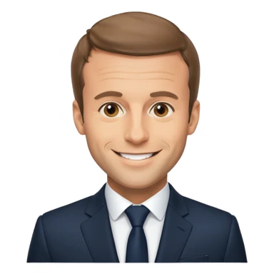 Un emojin de Emmanuel Macron  sticker