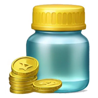 rapper coin with baby oil bottle sticker