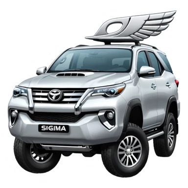 fortuner sigma 4×4 logo  sticker