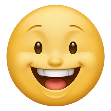 Yellow laughing emoji  sticker