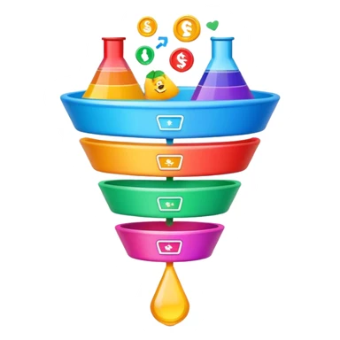 sales funnel sticker