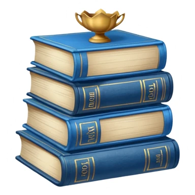 Blue books and pion AESTHETIC sticker