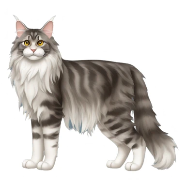 Maine Coon Cat Breed Full Body sticker