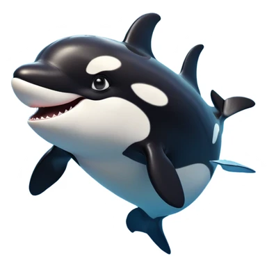 cinematic-comical-orca-portrait-emoji,-head-tilted-dramatically-with-an-exaggeratedly-shocked-expression,-featuring-a-sleek-black-and-white-body-with-wide,-comically-expressive-eyes-full-of-playful-disbelief-and-animated-flippers,-simple sticker